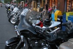 Dinner in Durango during a biker rally