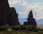 The little outcropping on the spire looked like a person