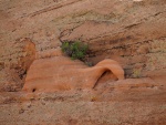 Strange little rock formation along the way.