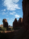 Looking back from Double Arch