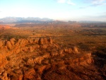 Looking east at sunset.