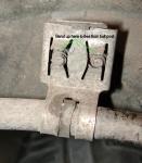 These are push on fasteners.. with no provision for removal.
So bent the metal a little with something pointy to get it off the posts.