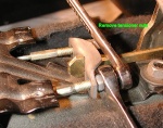 Need two 10mm wrenches to unlock the nuts from each other.
